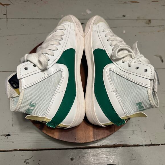 Nike Blazer Mid \'77 Mens Size 9.5 Jumbo Summit White Green Shoes DR8595-100